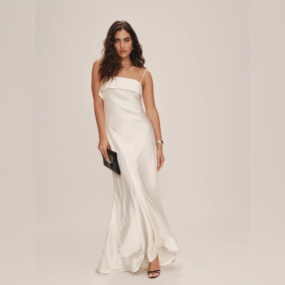 Reformation Jovie Silk Dress - Picture 1 of 14